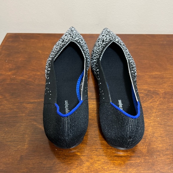 New pointed toe knit black white gradient slip on flats size 8 - Picture 8 of 13